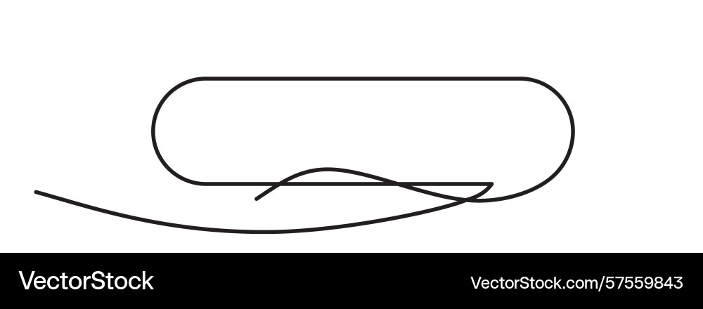 Continuous thin line bubble speech icon Continuous thin line bubble speech icon vector image