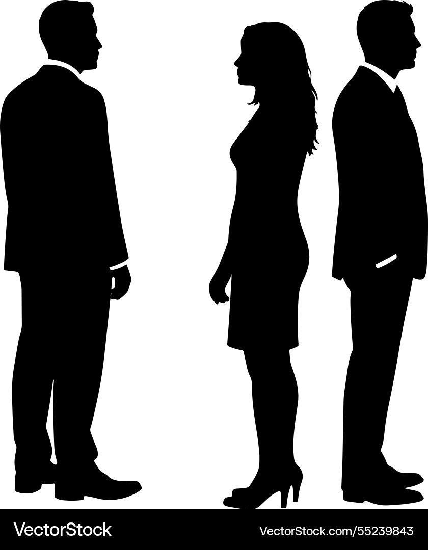 Figures silhouette collection for designs Vector Image