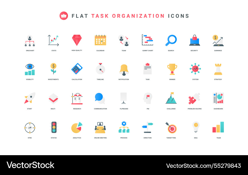 Organization of business tasks workflow structure Organization of business tasks workflow structure Vector Image
