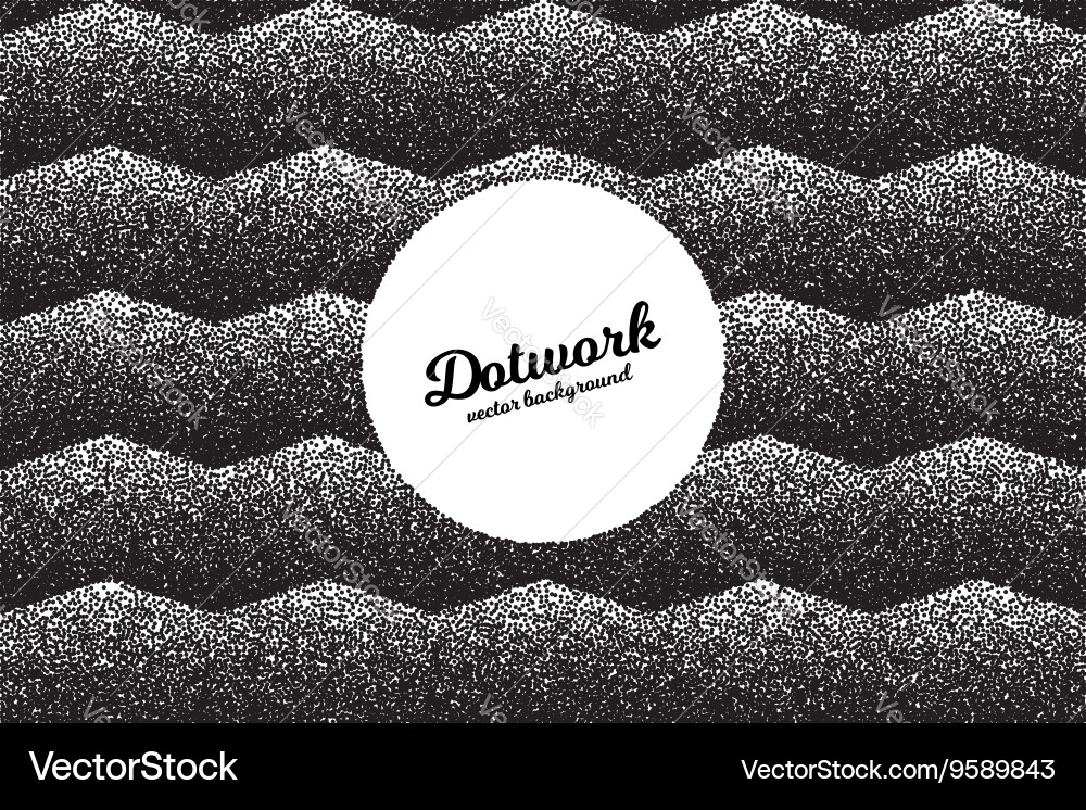 Retro dotwork texture background Vector Image
