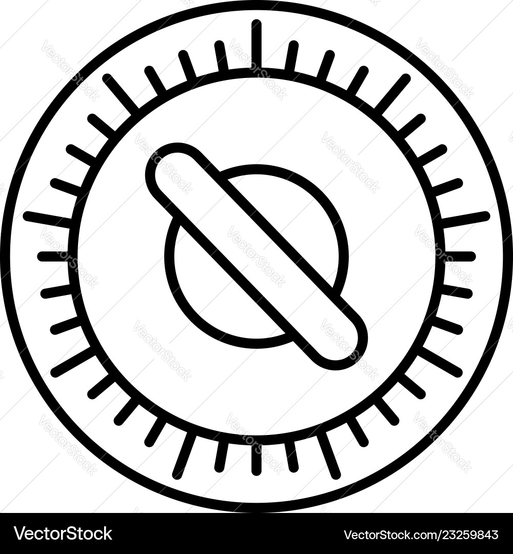 Retro manual timer icon outline style Retro manual timer icon outline style vector image