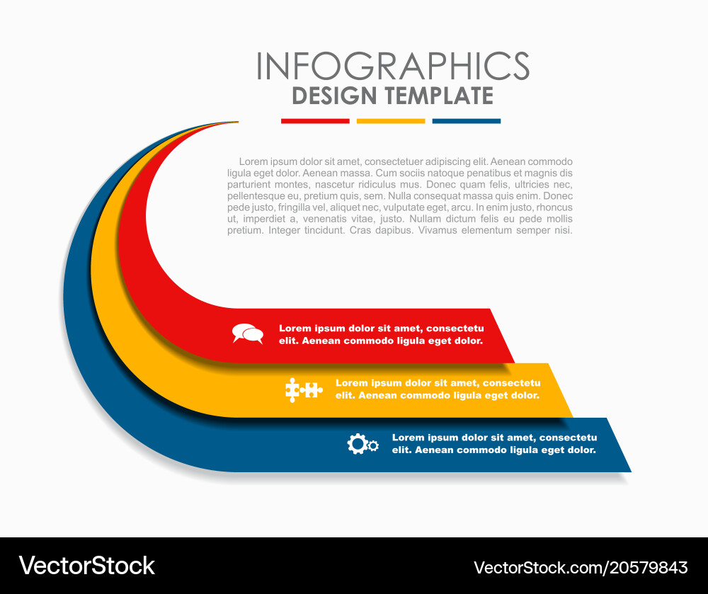 Workflow & Strategy Template Vector Image