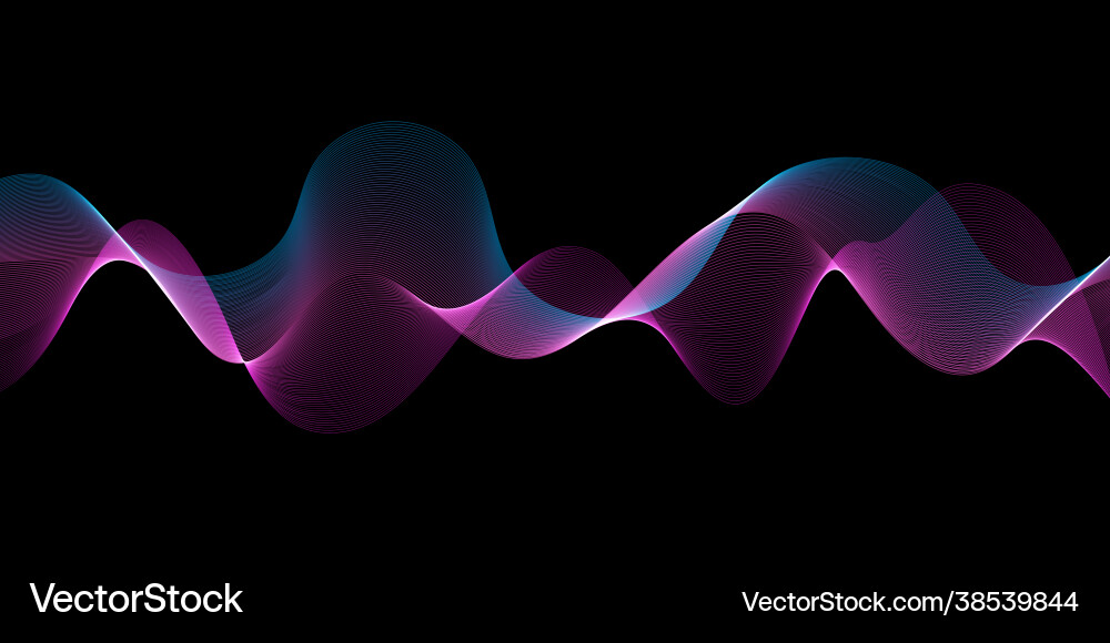 Abstract Flowing Lines Background vector image