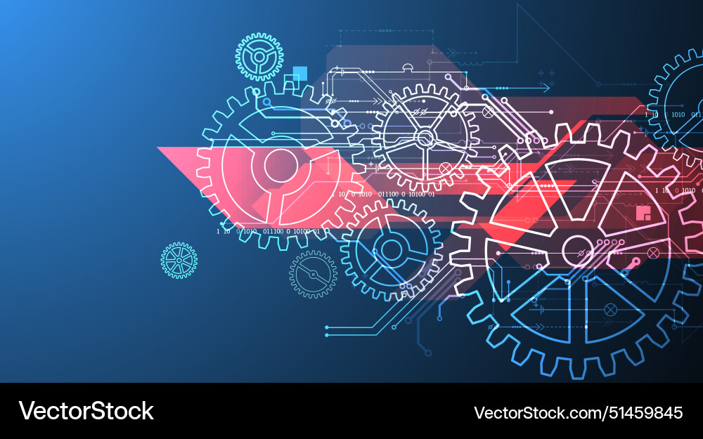 Abstract technological background with glowing Abstract technological background with glowing vector image