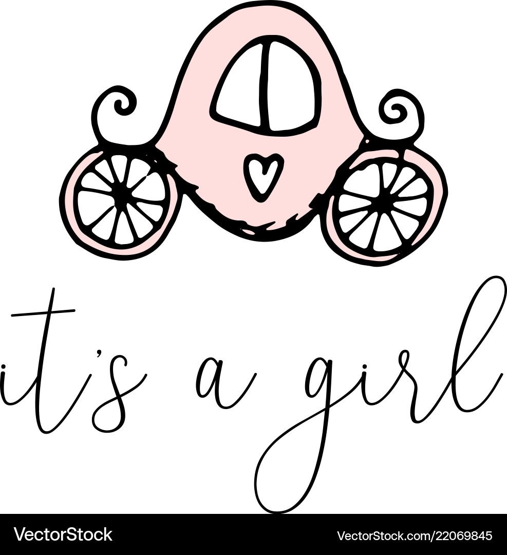Hand drawn of baby shower design Hand drawn of baby shower design vector image