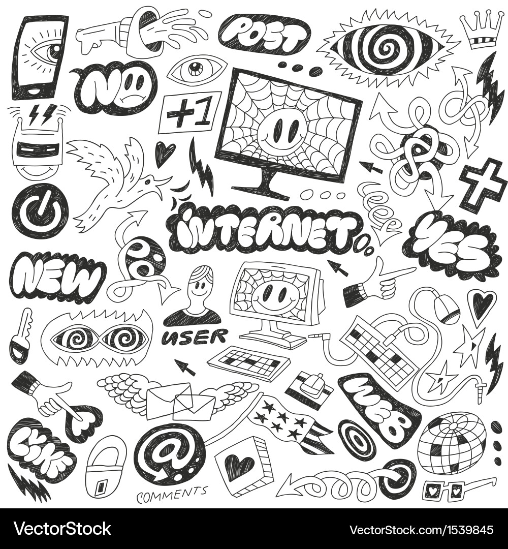 Modern Digital Icons - Computers & Web vector image