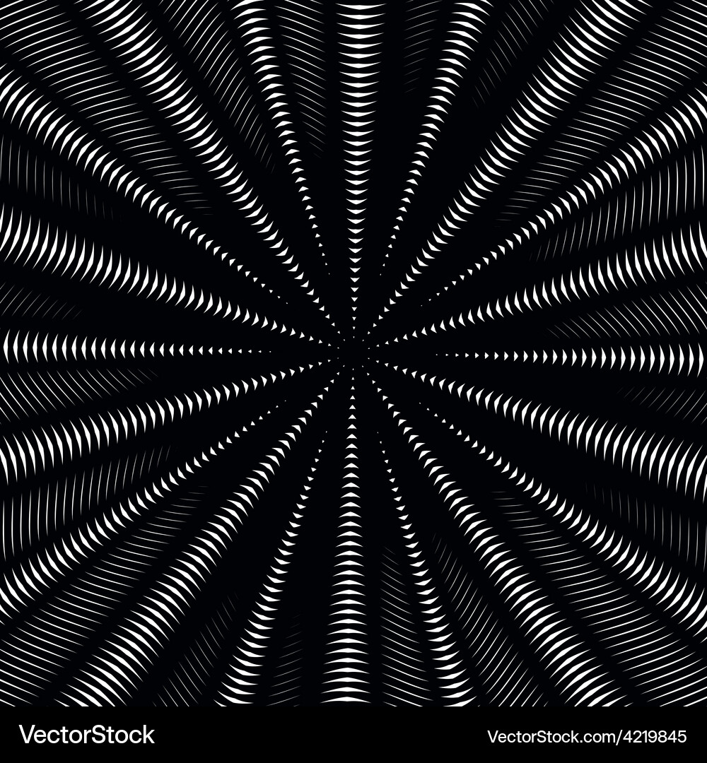 Moire-Stil Gradient optische Muster Bewegungseffekt Vektorbild