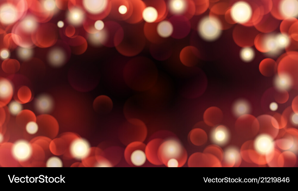 Abstract Bokeh Red Background vector image