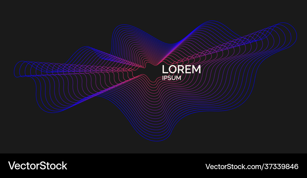 Dynamic Wave Background vector image