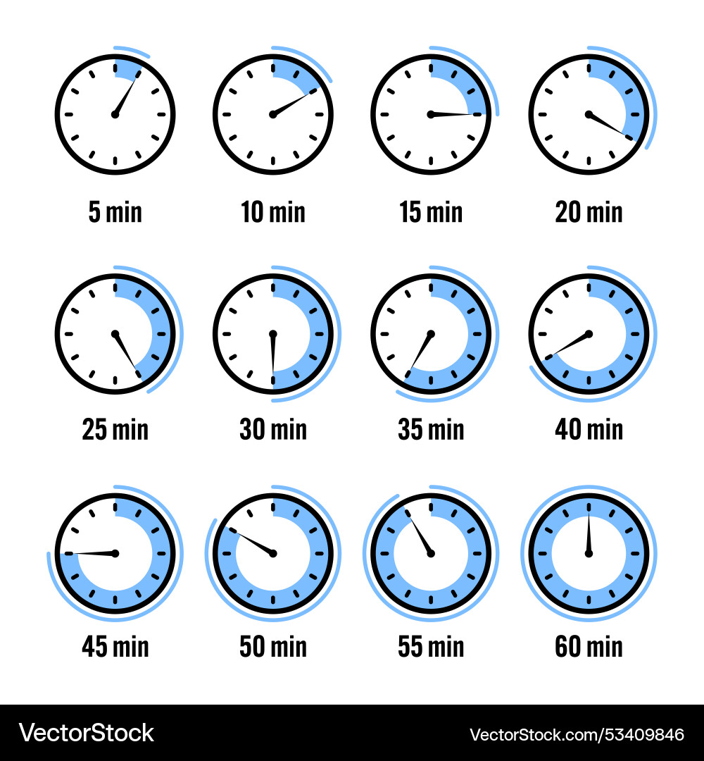 Stopwatch icons colorful simple chronometer time Stopwatch icons colorful simple chronometer time vector image