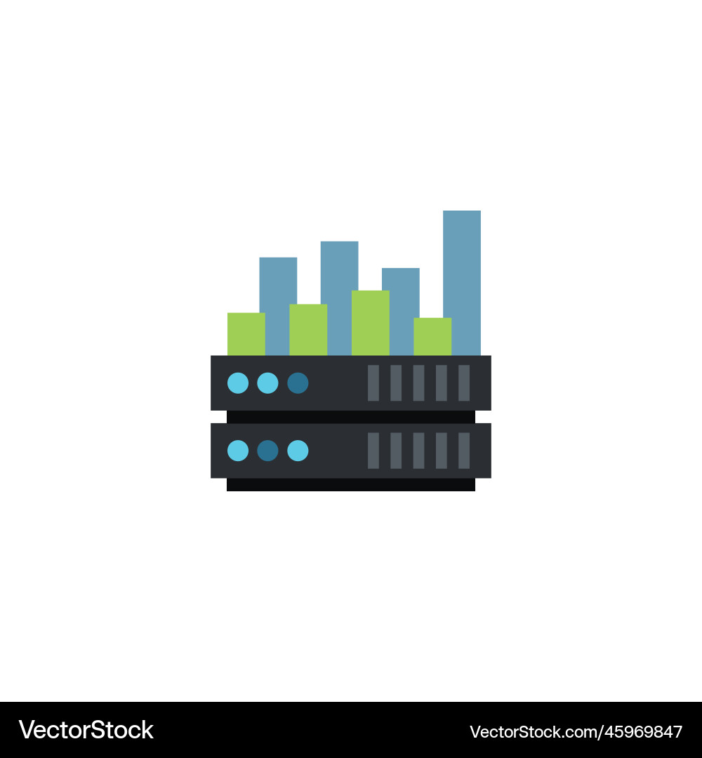 Big data creative icon from artificial Vector Image