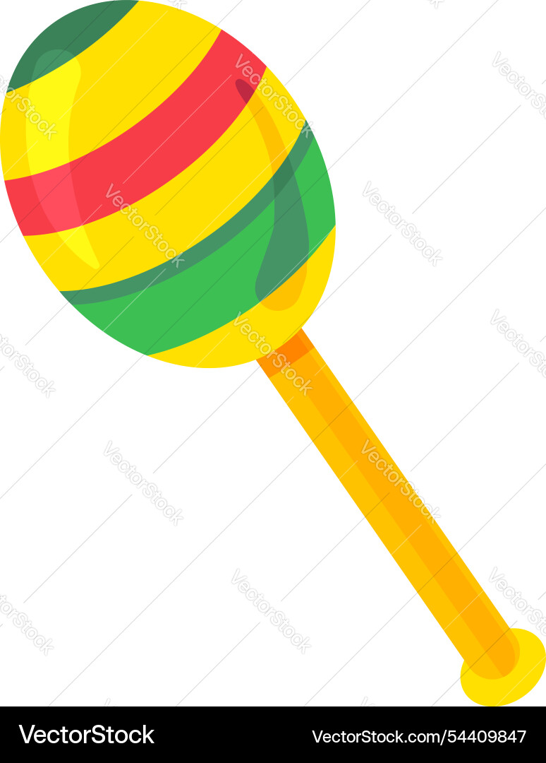 Bunte mexikanische Musikinstrumente maracas Bunte mexikanische Musikinstrumente maracas vektorbild