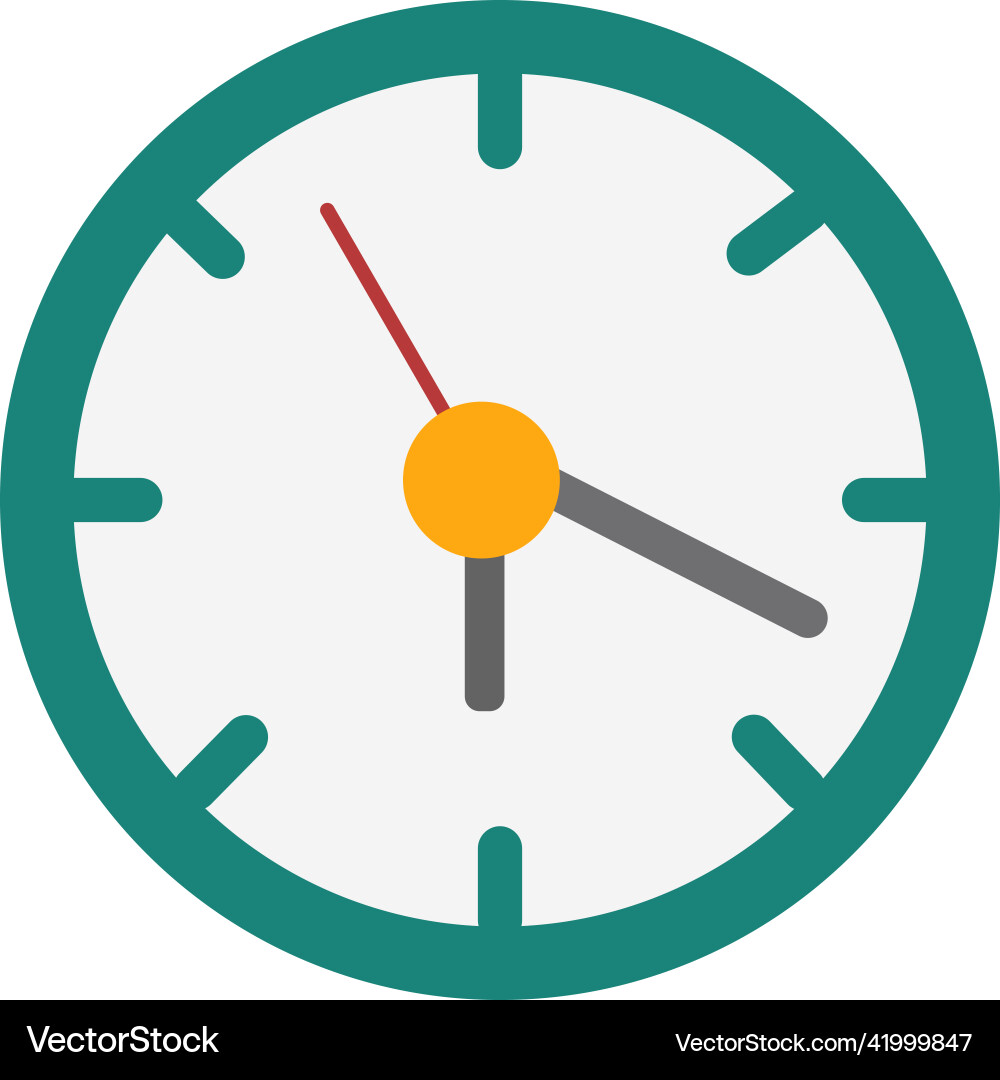 Clock face icon round time device with arrows Clock face icon round time device with arrows vector image