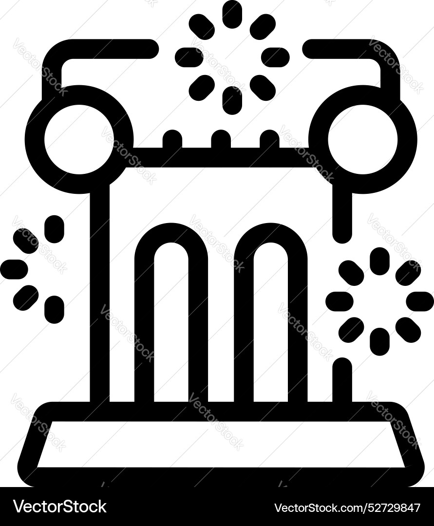 Fireworks exploding over ancient greek columns Fireworks exploding over ancient greek columns Vector Image