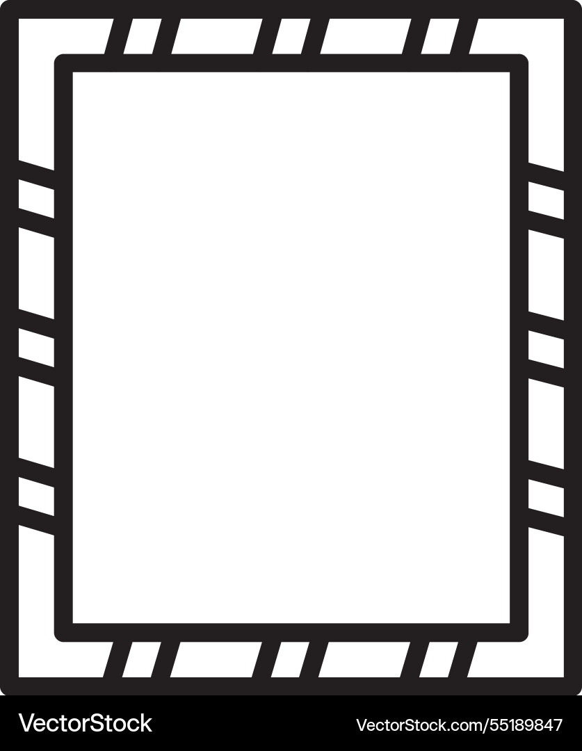Frame line icon design Vector Image