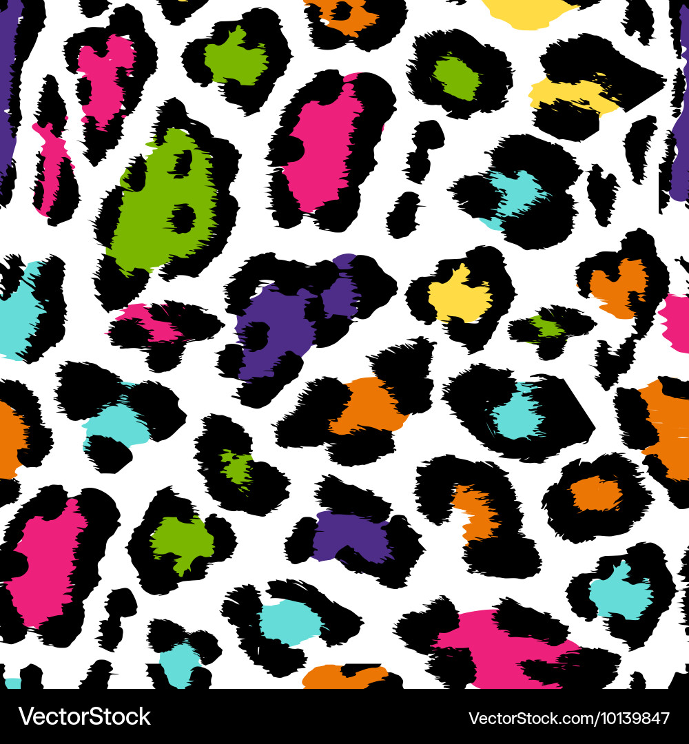 Leopard Print Seamless Pattern Vector Image