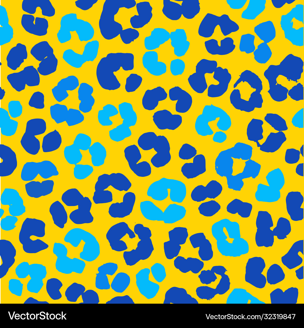 Leopard Print Seamless Pattern Vector Image