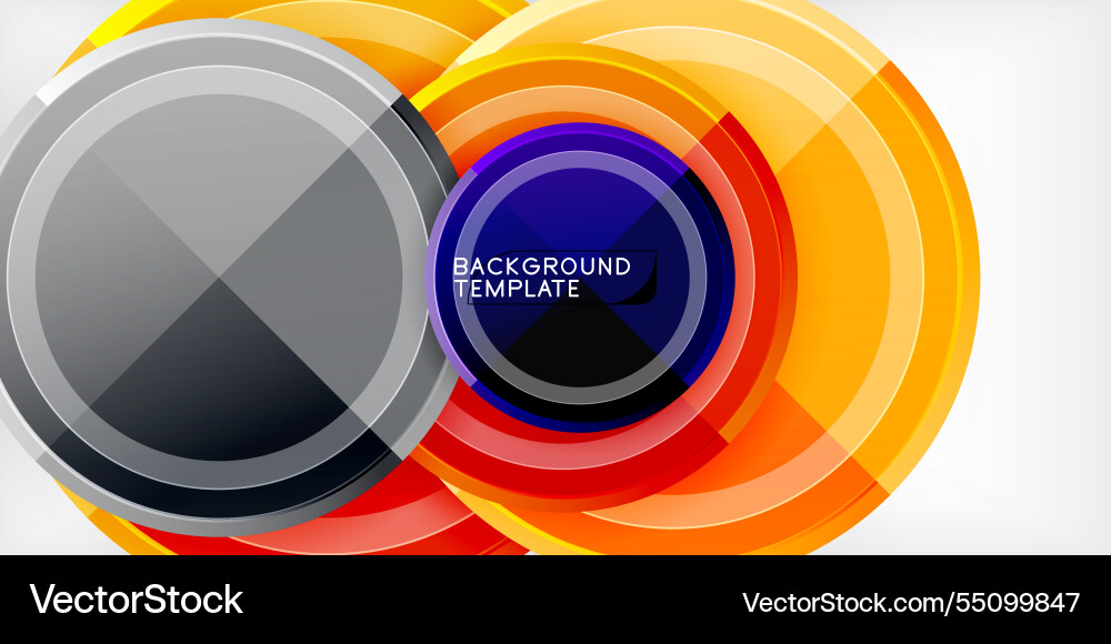 Minimal geometric abstract background circle Minimal geometric abstract background circle vector image