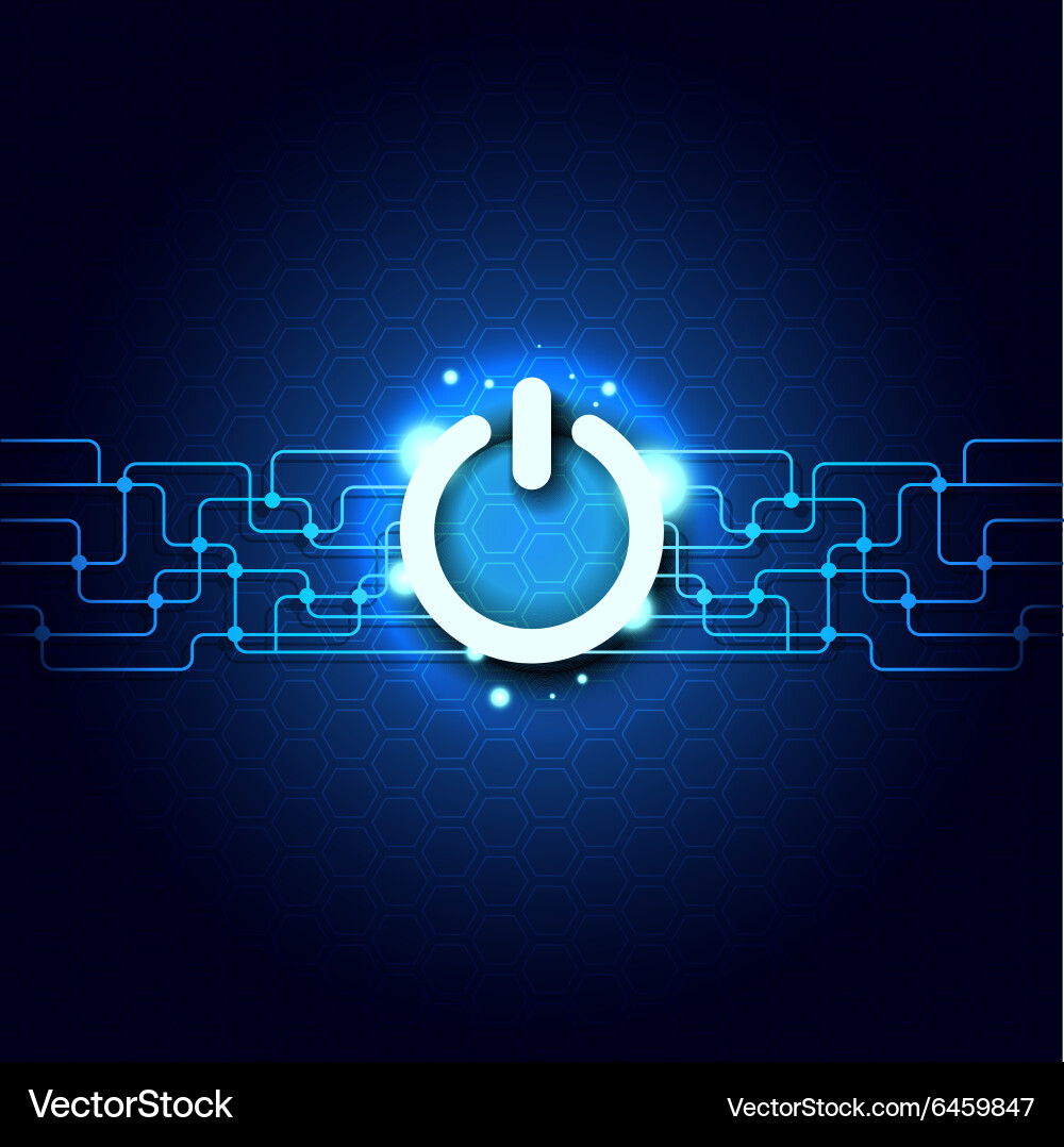 Power Button Circuit vector image