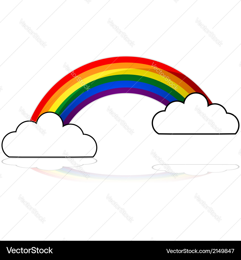 Rainbow icon Royalty Free Vector Image - VectorStock