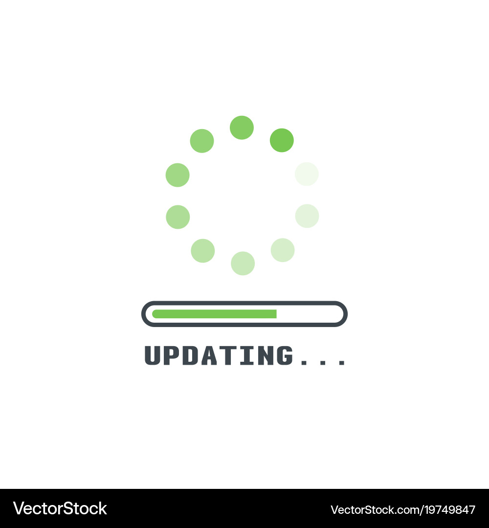 Updating Progress Icon vector image