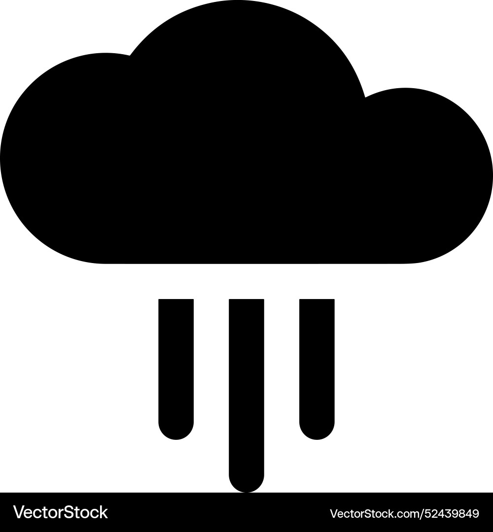 Cloud storage icon symbol image of the database Vector Image