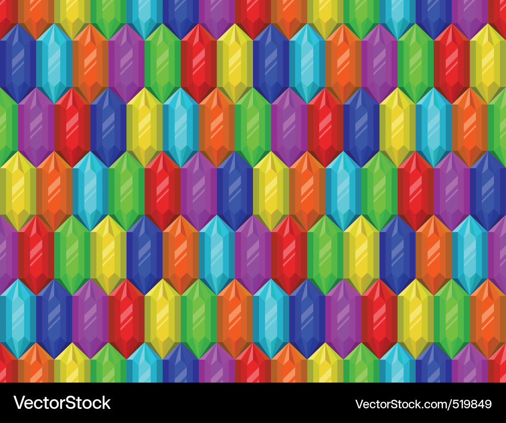 Crystal seamless pattern Royalty Free Vector Image