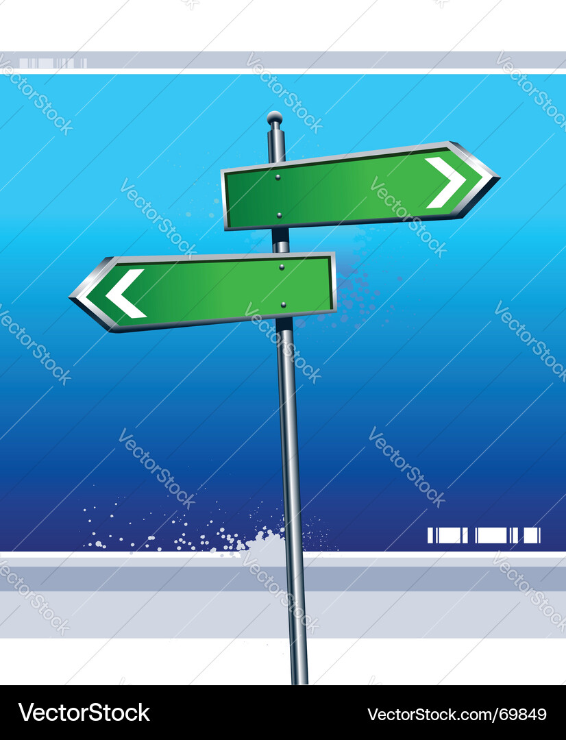 Directional Arrows on Gradient Background vector image