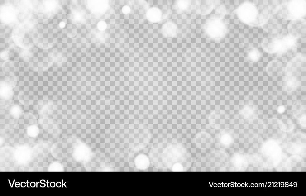 Transparent Bokeh Background Vector Image