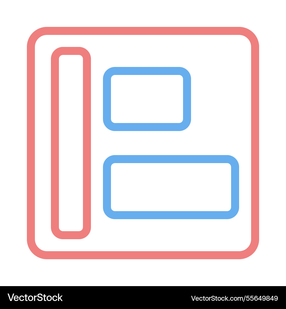 Website layout icon modern design interface Website layout icon modern design interface vector image