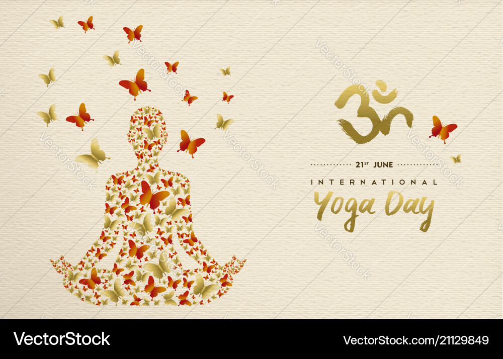 Yoga Tageskarte der Lotus posieren Meditationsübung Yoga Tageskarte der Lotus posieren Meditationsübung vektorbild