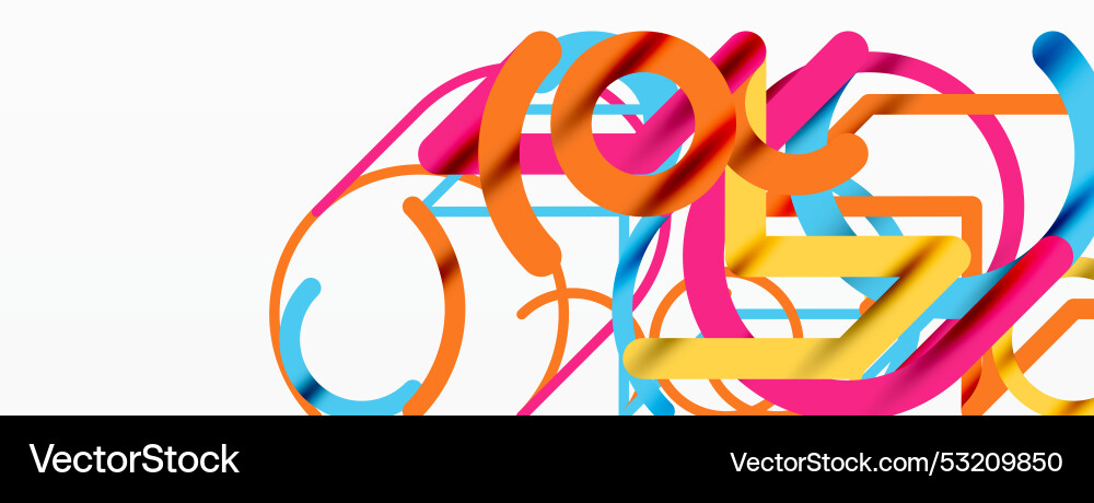 Abstract background circles and colorful round Vector Image