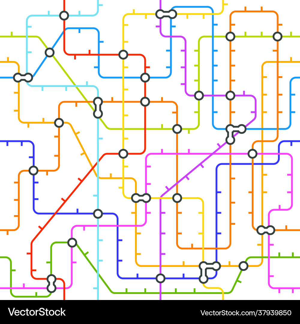 Abstract metro map in shape circle Abstract metro map in shape circle vector image