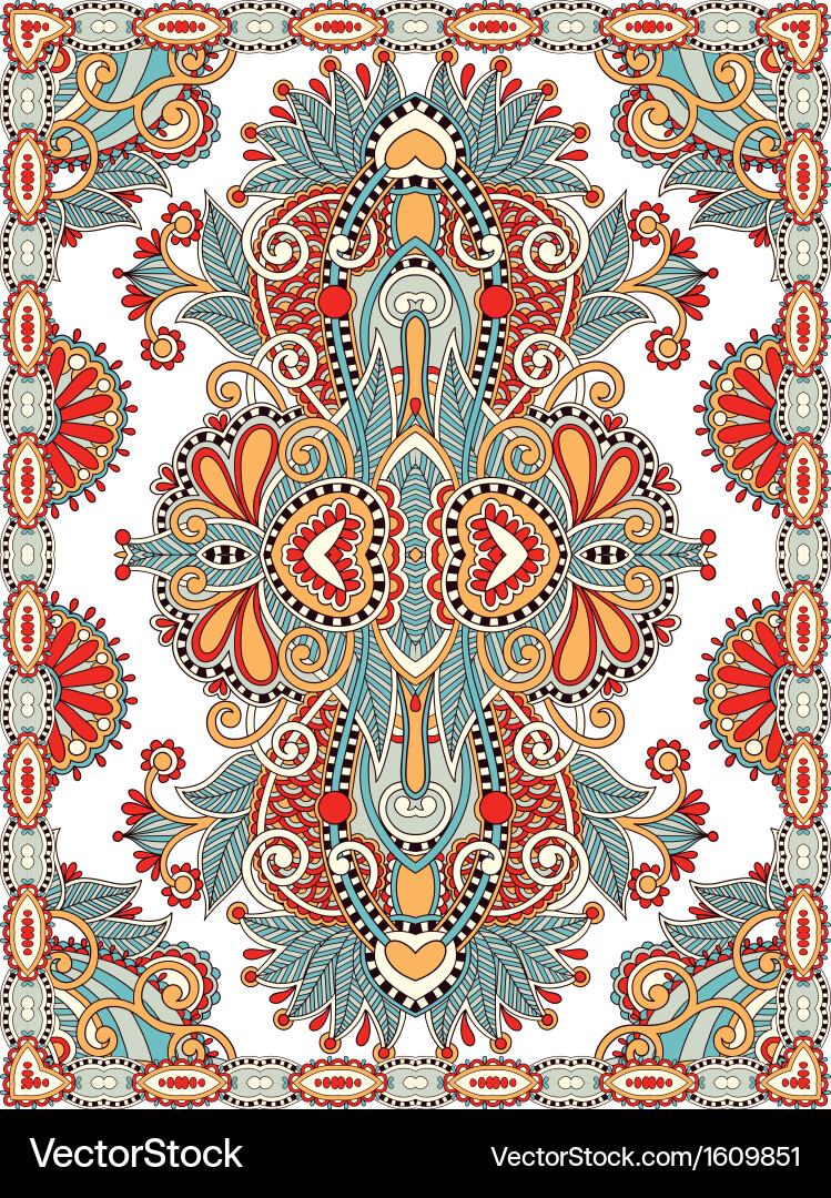 Carpet design Vector Image