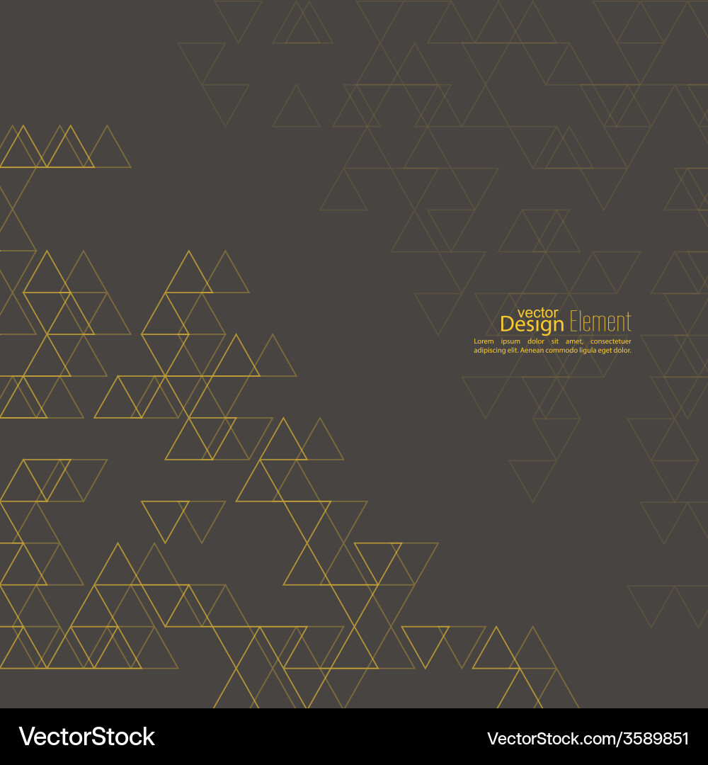 Creative abstract triangle pattern vector image