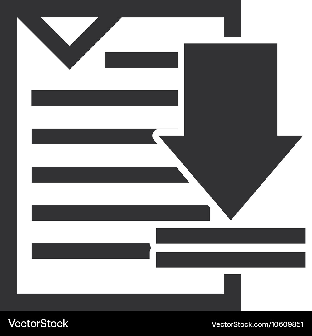 Text document file isolated icon Vector Image