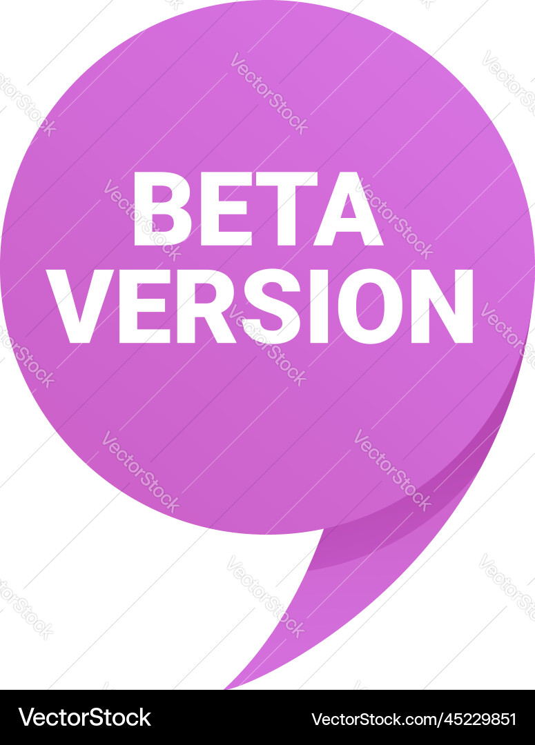 Web beta version icon cartoon computer Web beta version icon cartoon computer vector image