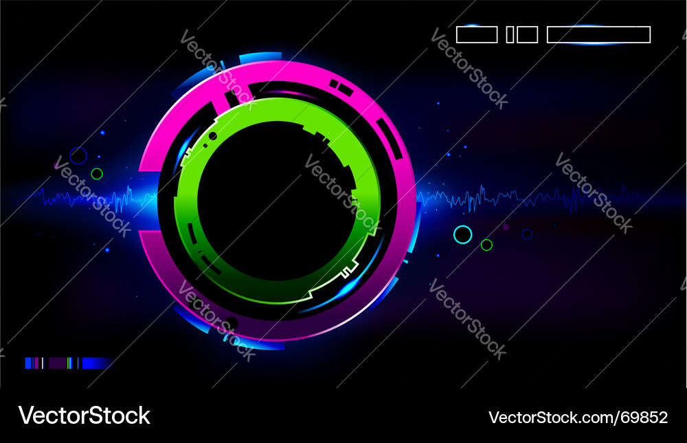 Dynamic Futuristic Background Vector Image