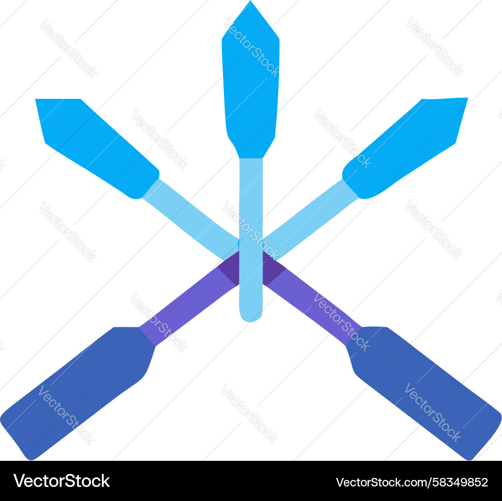 Dynamic X-Shape Propeller Icon Vector Image