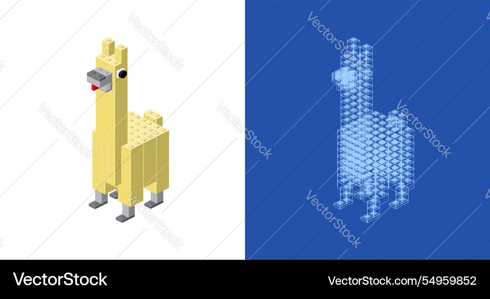 Lama blueprint project idea and implementation Lama blueprint project idea and implementation vector image