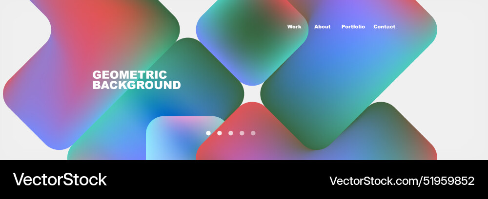 Square internet web page design template Square internet web page design template Vector Image