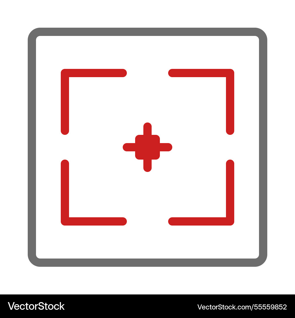 Targeting system symbol for precision and focus Targeting system symbol for precision and focus Vector Image