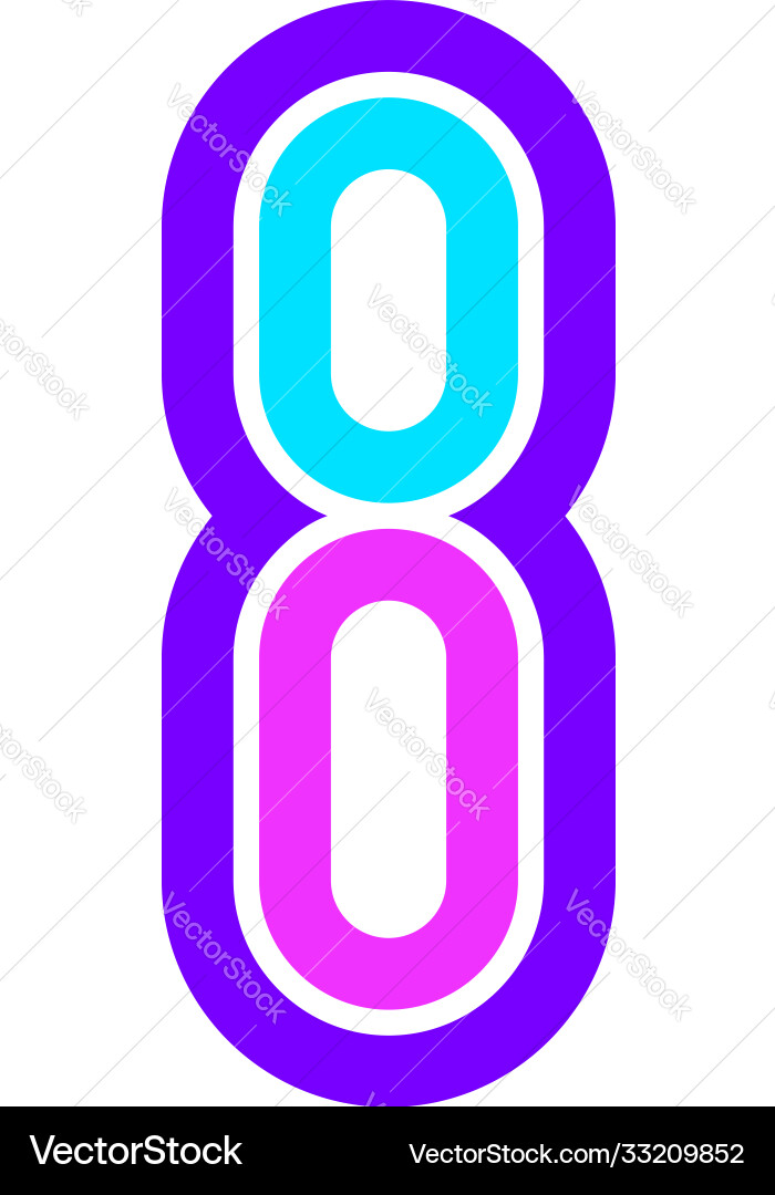 Trendy font new alphabet colorful letter Trendy font new alphabet colorful letter vector image