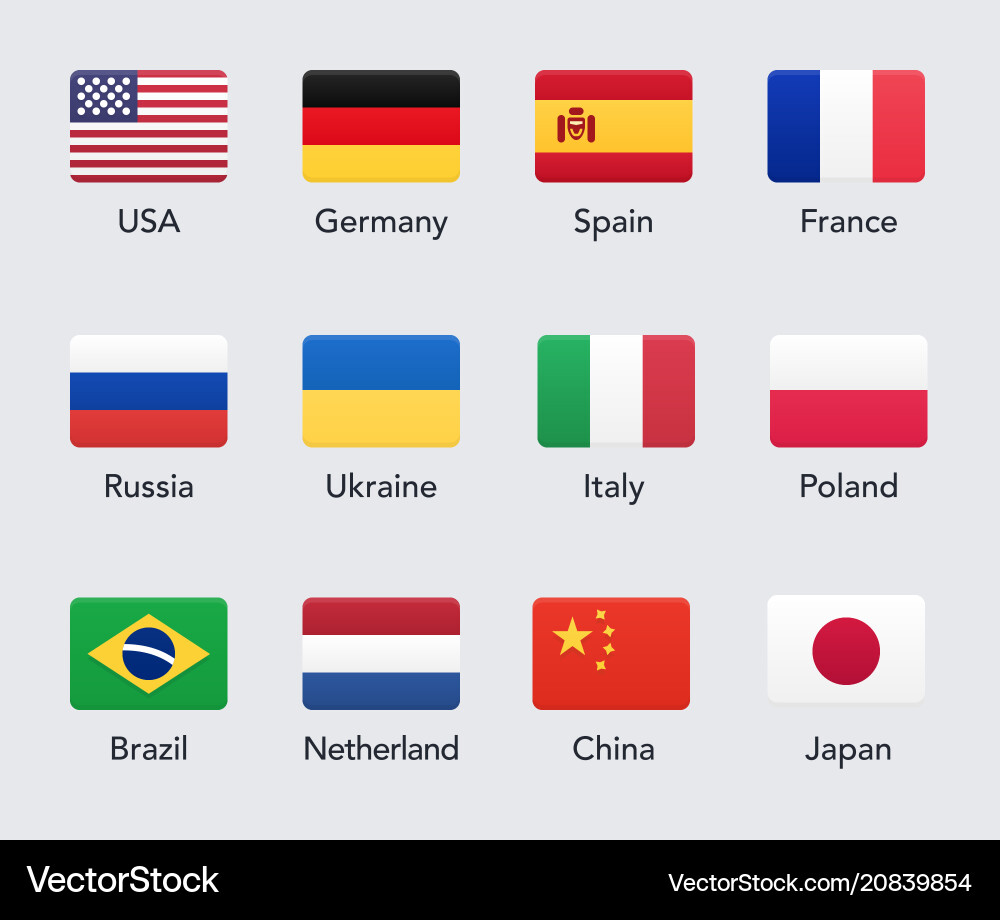 Country flags icons