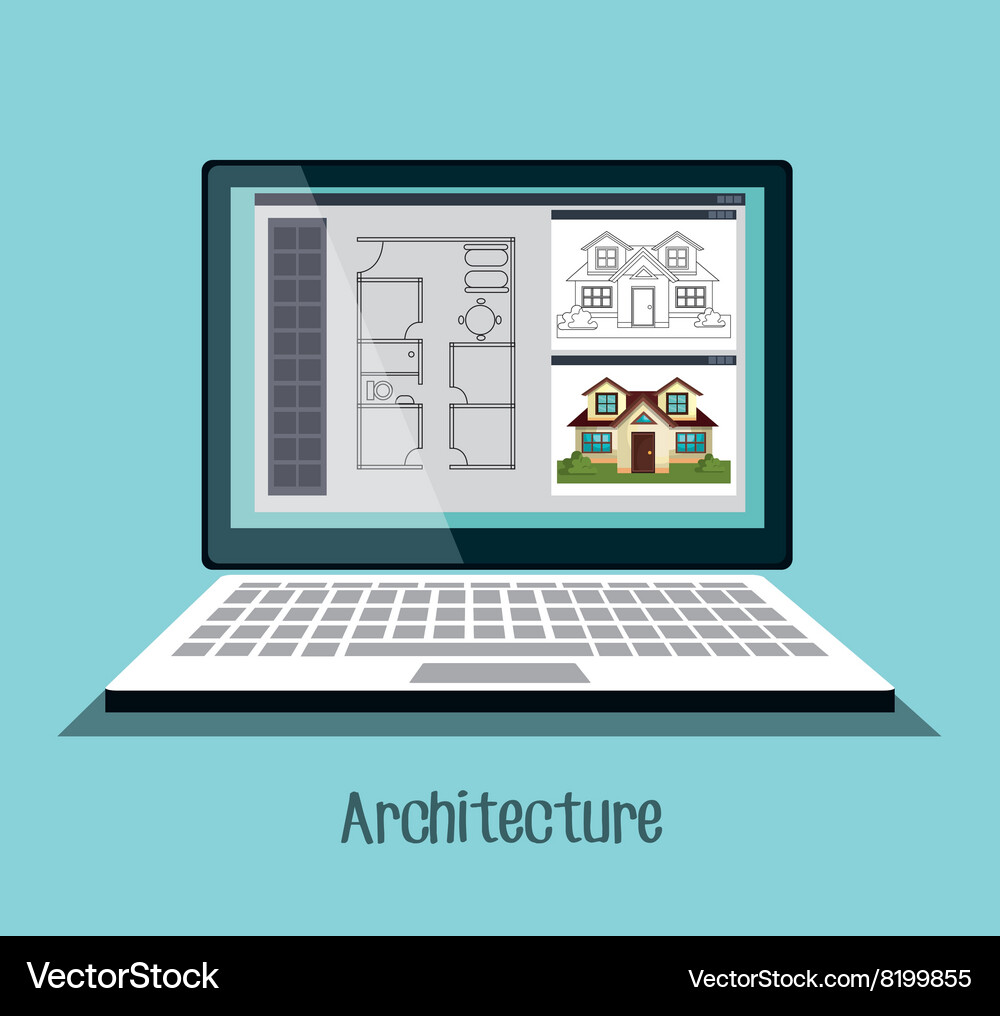 Architecture project design Vector Image