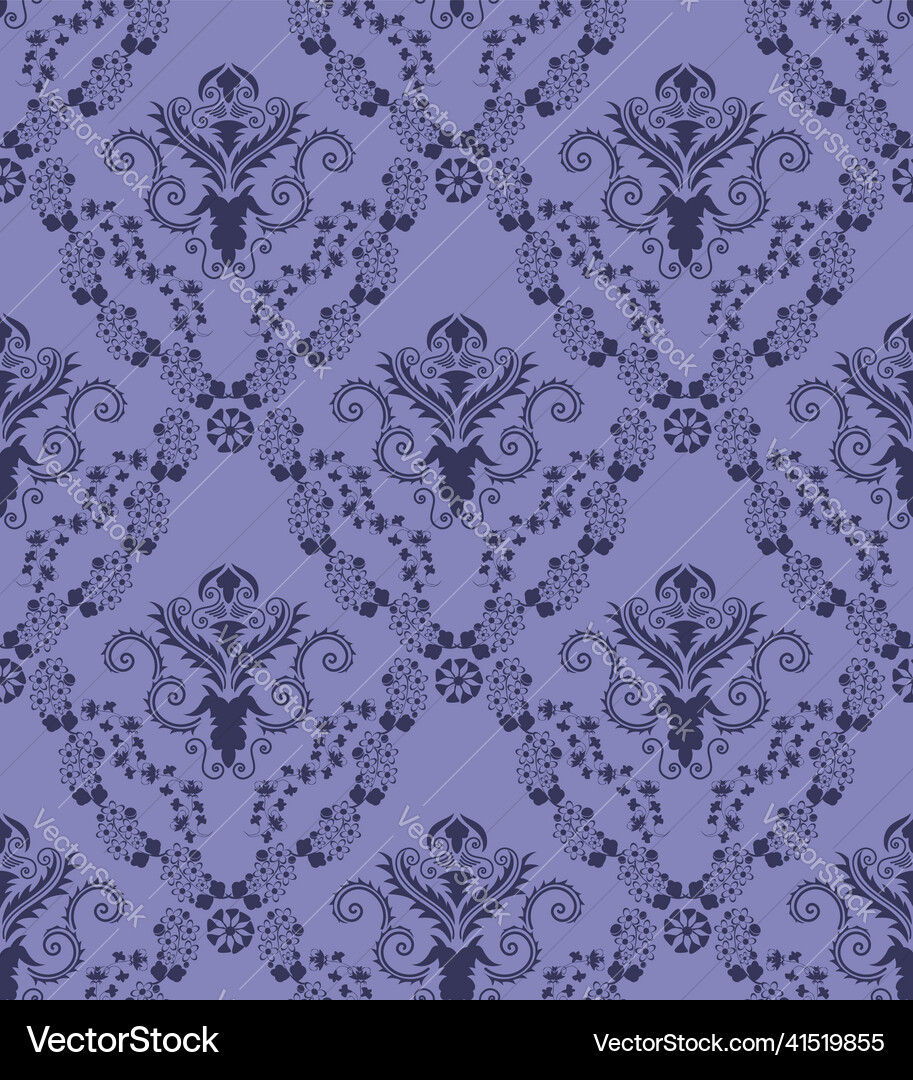 Damask seamless pattern Damask seamless pattern vector image
