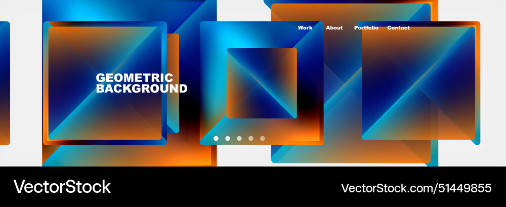 Gradient triangles composition with bright fluid Gradient triangles composition with bright fluid vector image