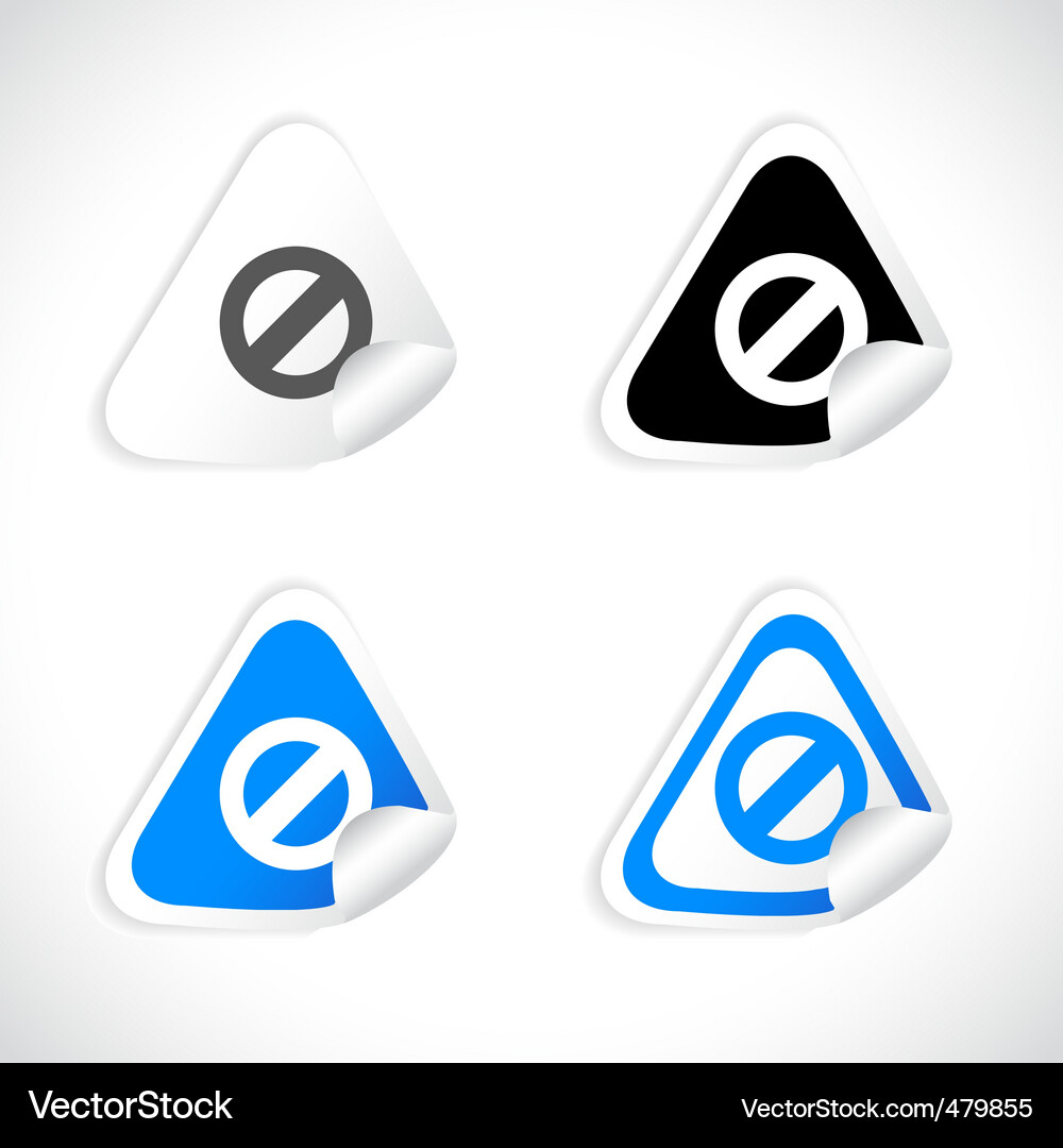 Stickers for web Vector Image