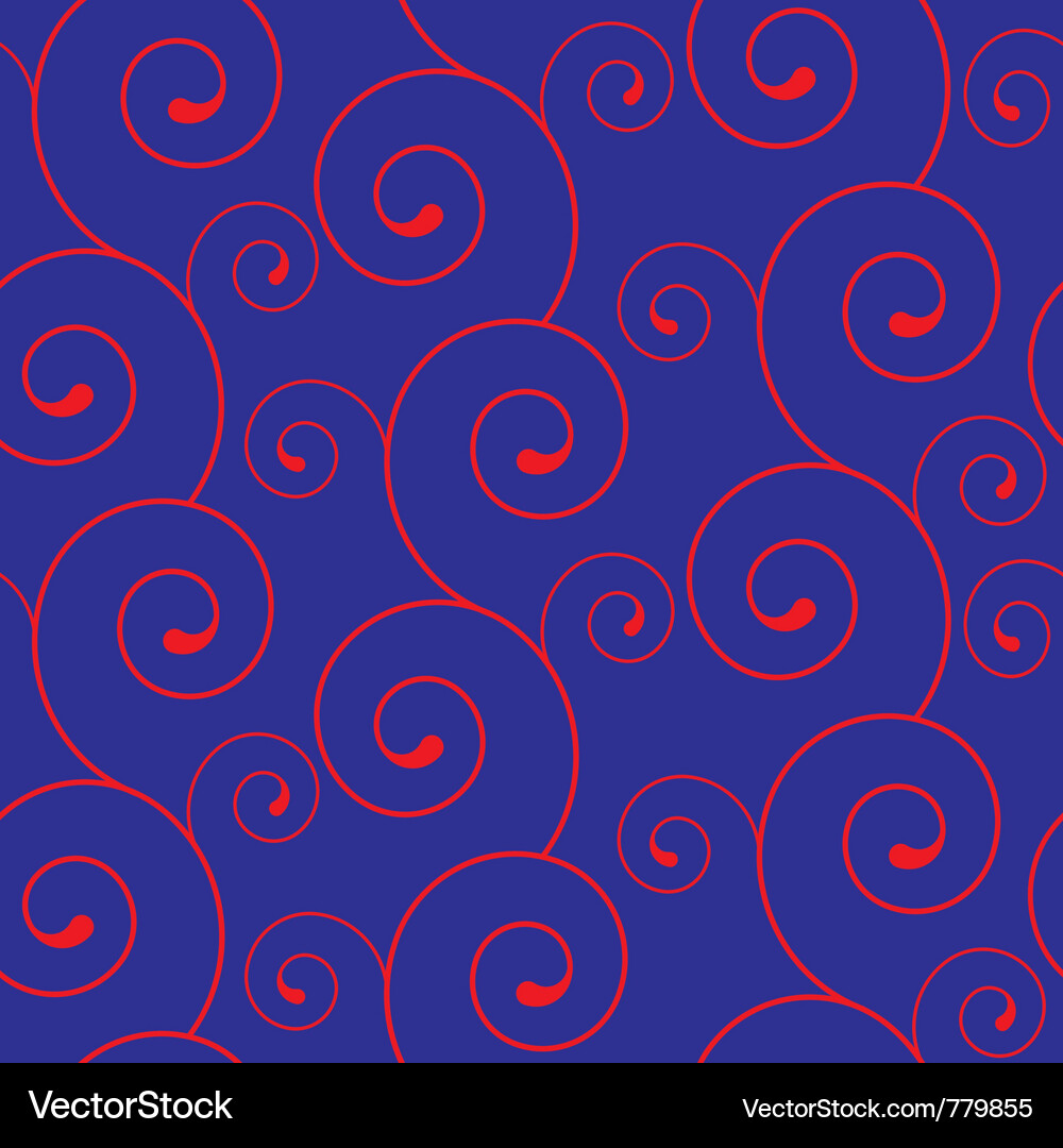 Swirl Texture Seamless Pattern Vector Image
