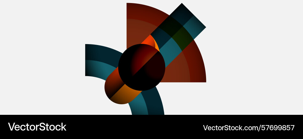 Abstract geometric design features overlapping Abstract geometric design features overlapping Vector Image